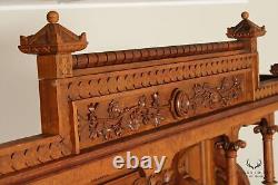 Daniel Pabst Attributed Antique Aesthetic Movement Large Walnut Sideboard