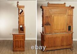 Daniel Pabst Attributed Antique Aesthetic Movement Large Walnut Sideboard