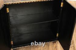 Decorative Crafts Inc. Chinoiserie Decorated Console Cabinet
