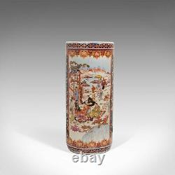 Decorative Vintage Hall Stick Stand, Chinese, Ceramic, Vase, Umbrella, Late 20th