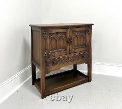 ETHAN ALLEN Royal Charter Oak Jacobean Style Console Cabinet