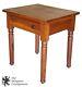 Early American Style Antique Maple Side Accent Table Late 19th Century Primitive