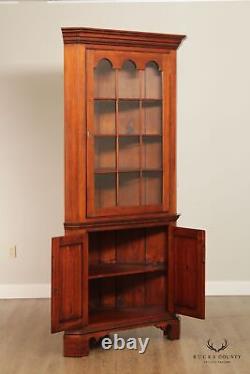 Early American Style Custom Quality Pine Farmhouse Corner Cabinet