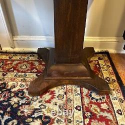 Early Empire Late Federal Transitional Mahogany Drop Leaf Side Work Table C1815