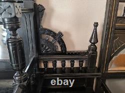 Ebonized and Mirrored Eastlake Furniture, Victorian, late 19th century