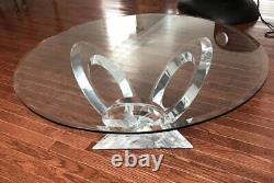 Eclipse Of Time By Mikhail Loznikov Coffee Table-Lucite and Glass