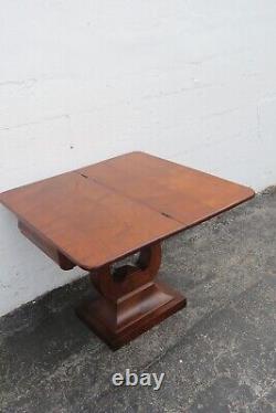 Empire Late 1800s Flame Mahogany Folding Card Gaming Console Dinette Table 4032