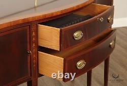 Ethan Allen 18th Century Collection Hepplewhite Style Mahogany Inlaid Sideboard