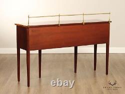 Ethan Allen 18th Century Collection Hepplewhite Style Mahogany Inlaid Sideboard