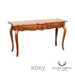 Ethan Allen'Country French' Two-Drawer Console Table