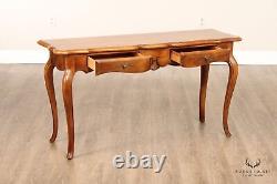 Ethan Allen'Country French' Two-Drawer Console Table