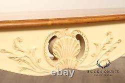 Ethan Allen French Country Style Carved Sofa Table Console