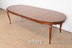 Ethan Allen French Provincial Solid Birch Extension Dining Table, Refinished