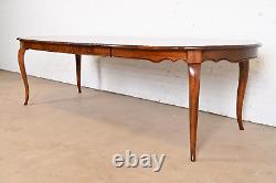 Ethan Allen French Provincial Solid Birch Extension Dining Table, Refinished