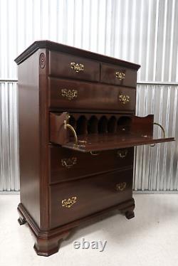 Ethan Allen Georgian Court Cherry Chest & Secretary Desk