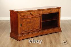 Ethan Allen Louis Philippe Style Burlwood Credenza Sideboard