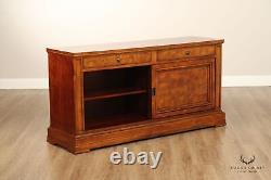 Ethan Allen Louis Philippe Style Burlwood Credenza Sideboard