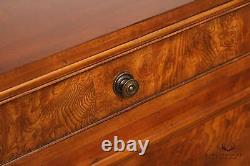 Ethan Allen Louis Philippe Style Burlwood Credenza Sideboard