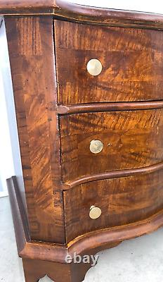 Ethan Allen Made in Italy Distressed & Veneered Jewelry Silver Chest #48864