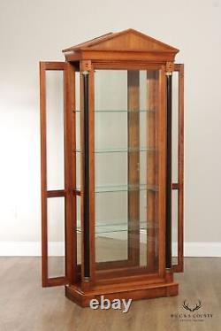 Ethan Allen'Medallion' Pair of Cherry Display Cabinets