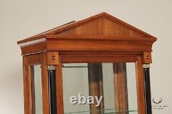 Ethan Allen'Medallion' Pair of Cherry Display Cabinets