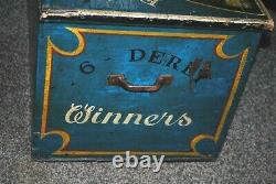 Extremely Rare Late 1800's Hand Painted Equestrian Chest Bridington Stables