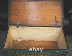 Extremely Rare Late 1800's Hand Painted Equestrian Chest Bridington Stables