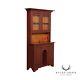 Farmhouse Custom Crafted Primitive Red-Painted Pine Step Back Hutch