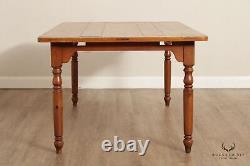 Farmhouse Style Rustic Pine Extendable Dining Table