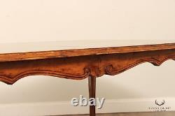 Fremarc Designs French Provincial Style Carved Walnut Expandable Dining Table