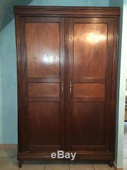 French Antique Armoire Wardrobe dated late 1800s early 1900, Wood