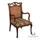 French Art Nouveau Style Cane Back Armchair