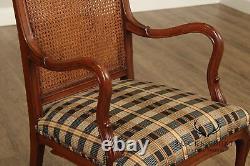 French Art Nouveau Style Cane Back Armchair