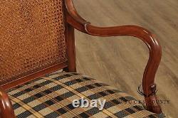 French Art Nouveau Style Cane Back Armchair