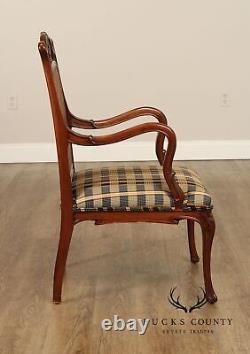 French Art Nouveau Style Cane Back Armchair