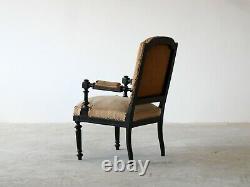 French Ebonised Armchair, Late 19th Century