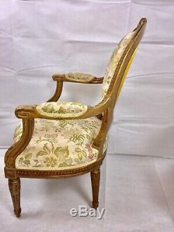 French Gold Gilt Chairs- Early To Late 1800's