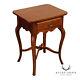 French Louis XV Style Cherry One Drawer Side Table Or Nightstand