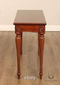 French Neoclassical Style Cherry Console Table