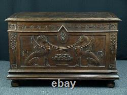 French Renaissance walnut chest, late 16th or early 17th century