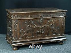 French Renaissance walnut chest, late 16th or early 17th century