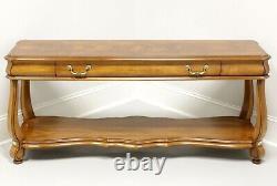 GORDON'S Late 20th Century Oak Transitional Console Sofa Table