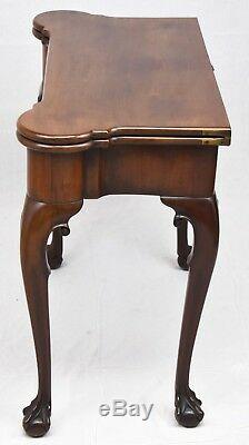 George III Chippendale Mahogany Gate Leg Game Table Late 18th Century Early 19th