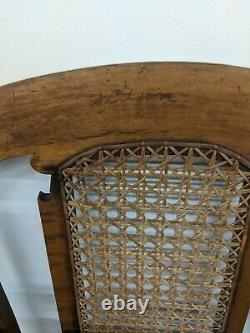 Gorgeous Authentic late 1800s Adam Colignon Folding Cruise Line Cane Deck Chair