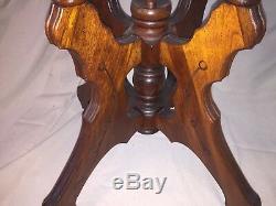 Gorgeous Eastlake Parlor Table Side Table Lamp Table Antique Late 1800s
