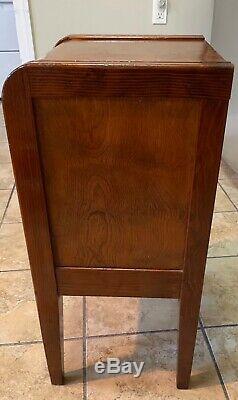 Gorgeous Vintage Late 1930's ART DECO WATERFALL NIGHTSTAND