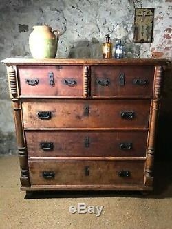 Grand antique French chest of drawers from Normandy C late 1800s