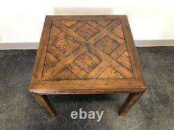 HENREDON Artefacts Campaign Style Square Accent Table