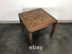HENREDON Artefacts Campaign Style Square Accent Table