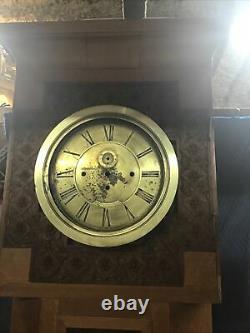 HUGE Late 1800's Spaulding & Co Antique Standing Wood Clock 9ft/4ft